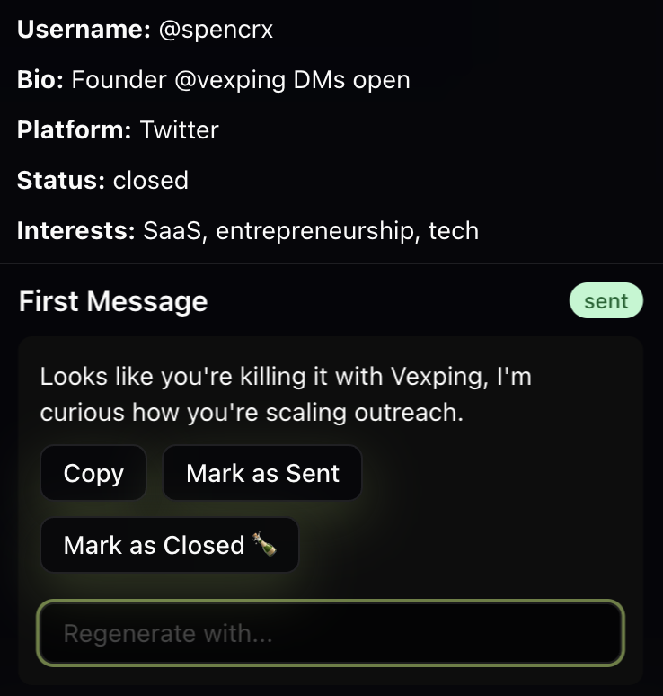 Generated DM